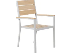 Online Beliani Set da pranzo da giardino 4 posti PRATO Beige Bianco Beige