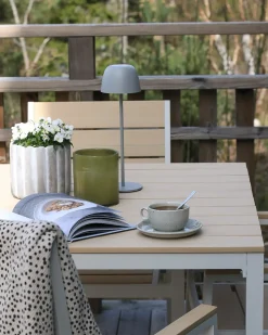 Online Beliani Set da pranzo da giardino 4 posti PRATO Beige Bianco Beige