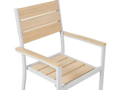 Online Beliani Set da pranzo da giardino 4 posti PRATO Beige Bianco Beige
