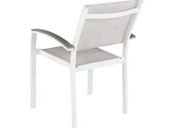 Online Beliani Set da pranzo da giardino 8 posti PERETA Metallo Grigio Bianco Grigio