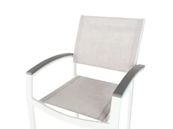 Online Beliani Set da pranzo da giardino 8 posti PERETA Metallo Grigio Bianco Grigio