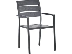 New Beliani Set da pranzo da giardino 6 posti VERNIO Nero