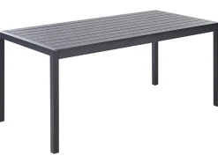 New Beliani Set da pranzo da giardino 6 posti VERNIO Nero