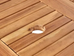 New Beliani Set da pranzo da giardino 4 posti FRASSINE Legno d'acacia Marrone