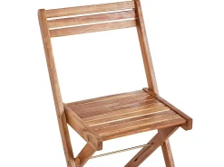 New Beliani Set da pranzo da giardino 4 posti FRASSINE Legno d'acacia Marrone