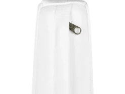 Hot Beliani Set da pranzo da giardino 6 posti VALCANETTO/TAVIANO Metallo Bianco Bianco Marrone