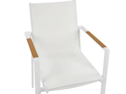 Sale Beliani Set da pranzo da giardino 8 posti VALCANETTO/BUSSETO Metallo Bianco Bianco Marrone
