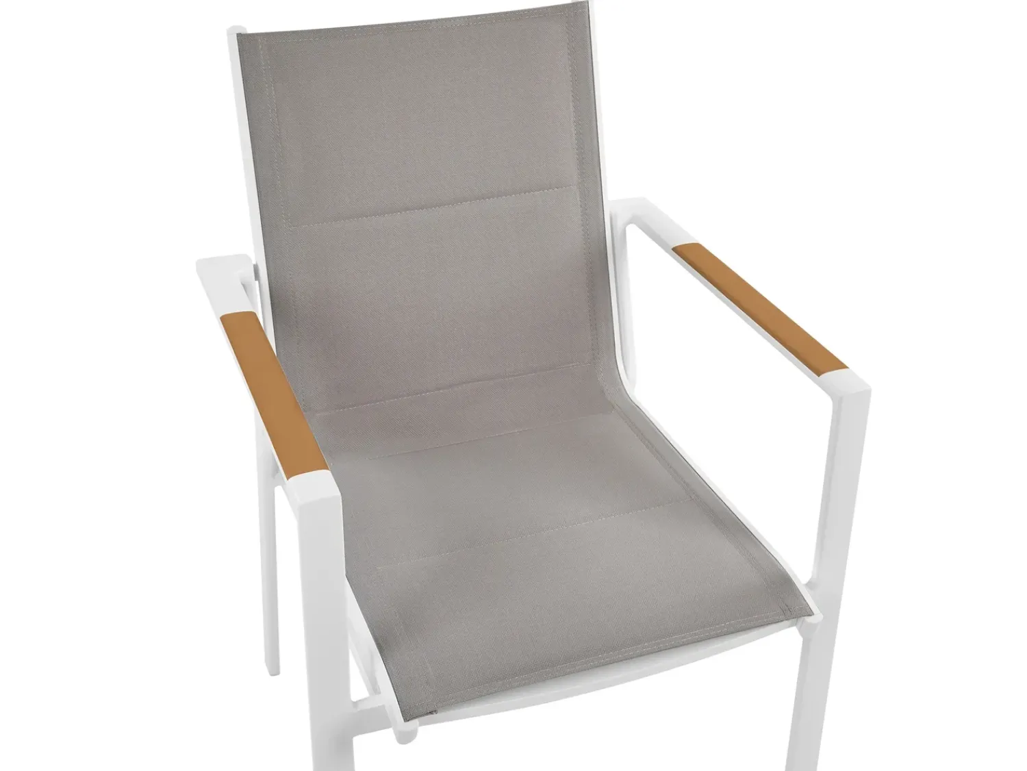 Outlet Beliani Set da pranzo da giardino 8 posti VALCANETTO/BUSSETO Metallo Grigio Bianco Marrone Grigio