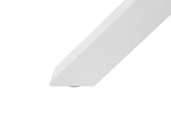 Best Beliani Set da pranzo da giardino 4 posti MALETTO/BUSSETO Metallo Effetto marmo Bianco Bianco Grigio Marrone