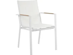 Best Beliani Set da pranzo da giardino 4 posti MALETTO/BUSSETO Metallo Effetto marmo Bianco Bianco Grigio Marrone