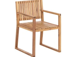 New Beliani Set da pranzo da giardino 8 posti SASSARI II con cuscini Legno di acacia certificato Blu Blu Marrone