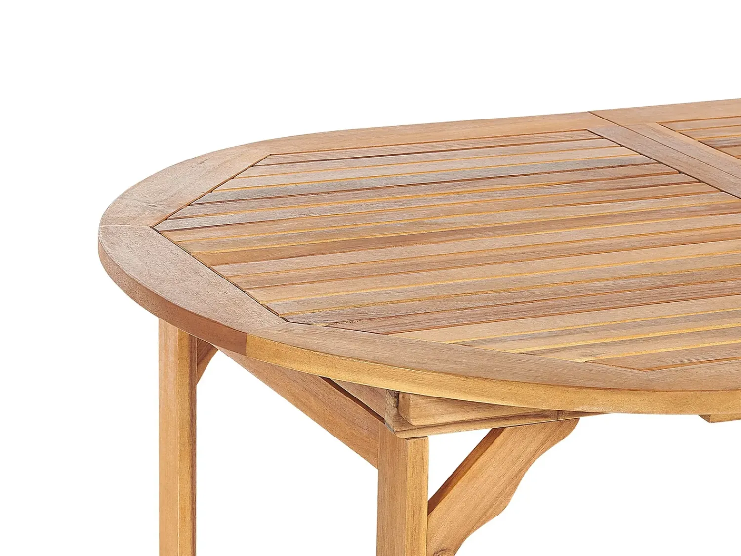 Beliani Set da pranzo da giardino 6 posti MAUI II Legno d'acacia chiaro Marrone