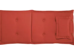 Online Beliani Set da pranzo da giardino 8 posti MAUI II con cuscini Legno d'acacia Rosso scuro Rosso Marrone