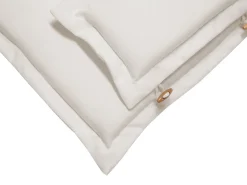 Sale Beliani Set da pranzo da giardino 8 posti MAUI II con cuscini Legno d'acacia Bianco sporco Bianco Marrone