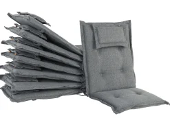Sale Beliani Set da pranzo da giardino 8 posti MAUI II con cuscini Legno d'acacia Grigio Grigio Marrone