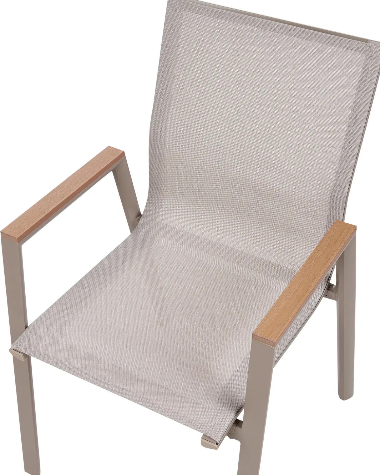 Online Beliani Set da pranzo da giardino 4 posti TIANO Metallo Grigio Marrone Grigio
