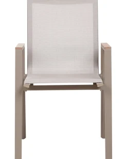 Online Beliani Set da pranzo da giardino 4 posti TIANO Metallo Grigio Marrone Grigio