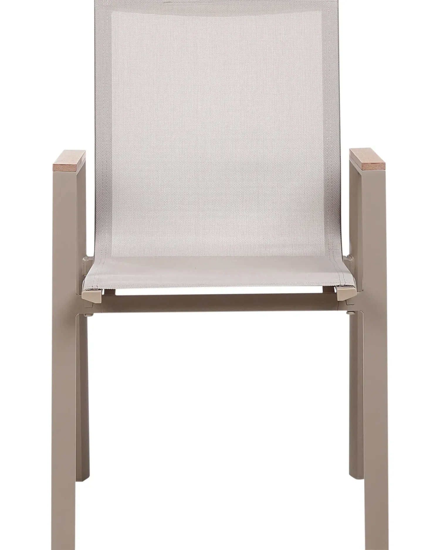 Online Beliani Set da pranzo da giardino 4 posti TIANO Metallo Grigio Marrone Grigio