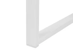 Beliani Set da pranzo da giardino 6 posti VALCANETTO/GROSSETO Metallo Grigio/Bianco Argento Bianco Grigio