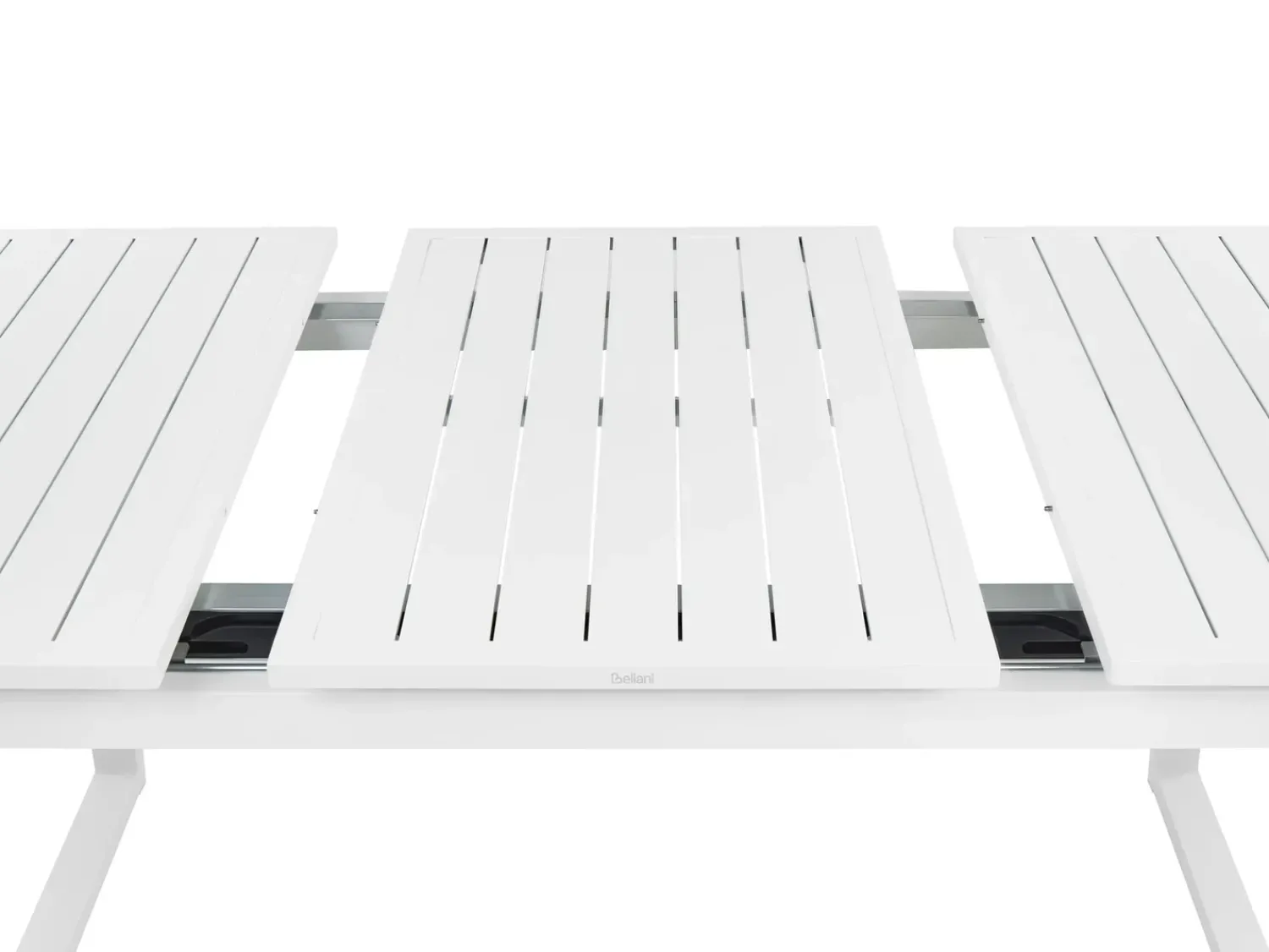 Outlet Beliani Set da pranzo da giardino 8 posti VALCANETTO/GROSSETO Metallo Grigio/Bianco Bianco Argento Grigio