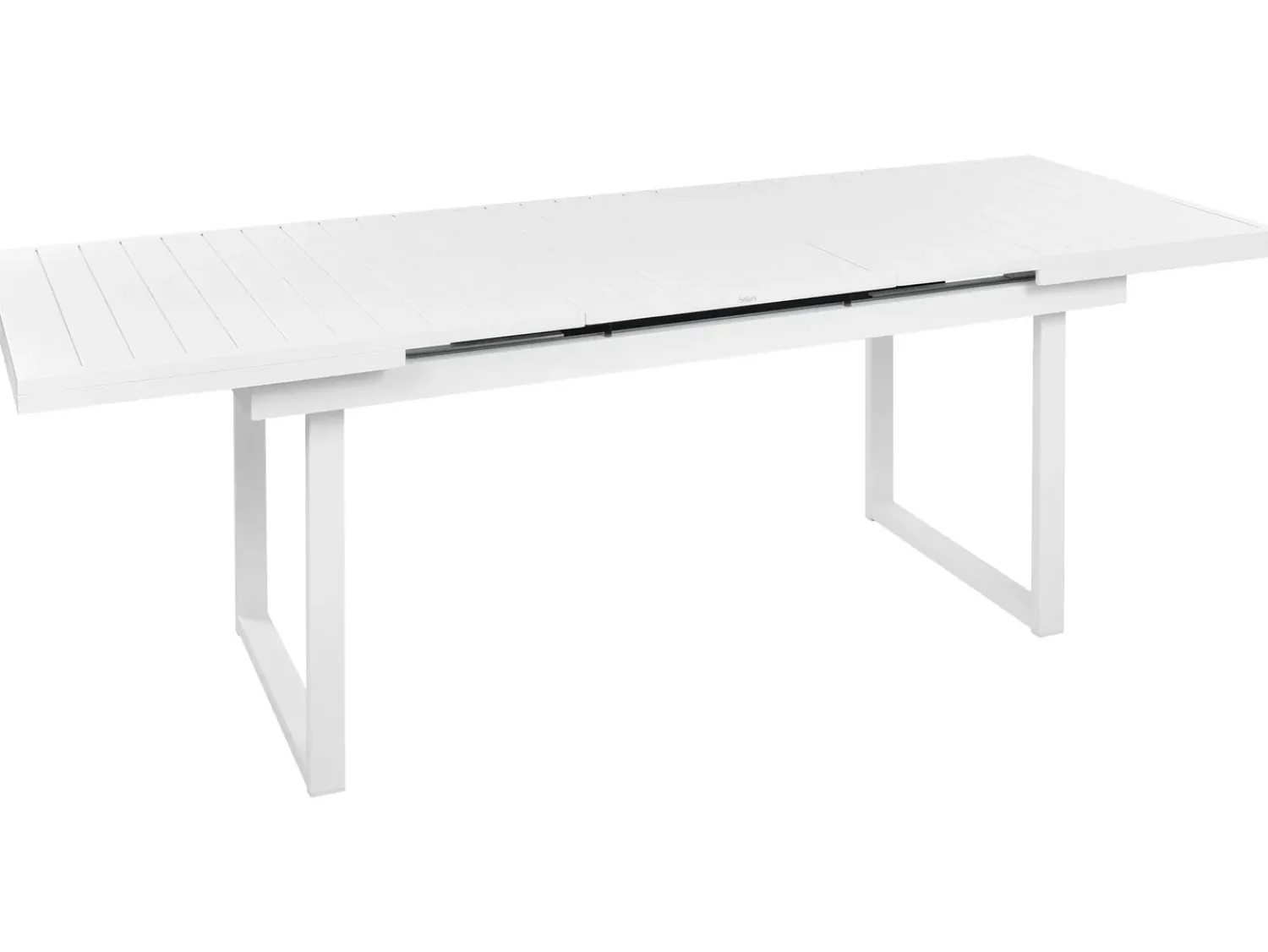 Outlet Beliani Set da pranzo da giardino 8 posti VALCANETTO/GROSSETO Metallo Grigio/Bianco Bianco Argento Grigio