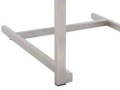 Sale Beliani Set da pranzo da giardino 6 posti VALCANETTO/COSOLETO Metallo Grigio Bianco Argento Grigio