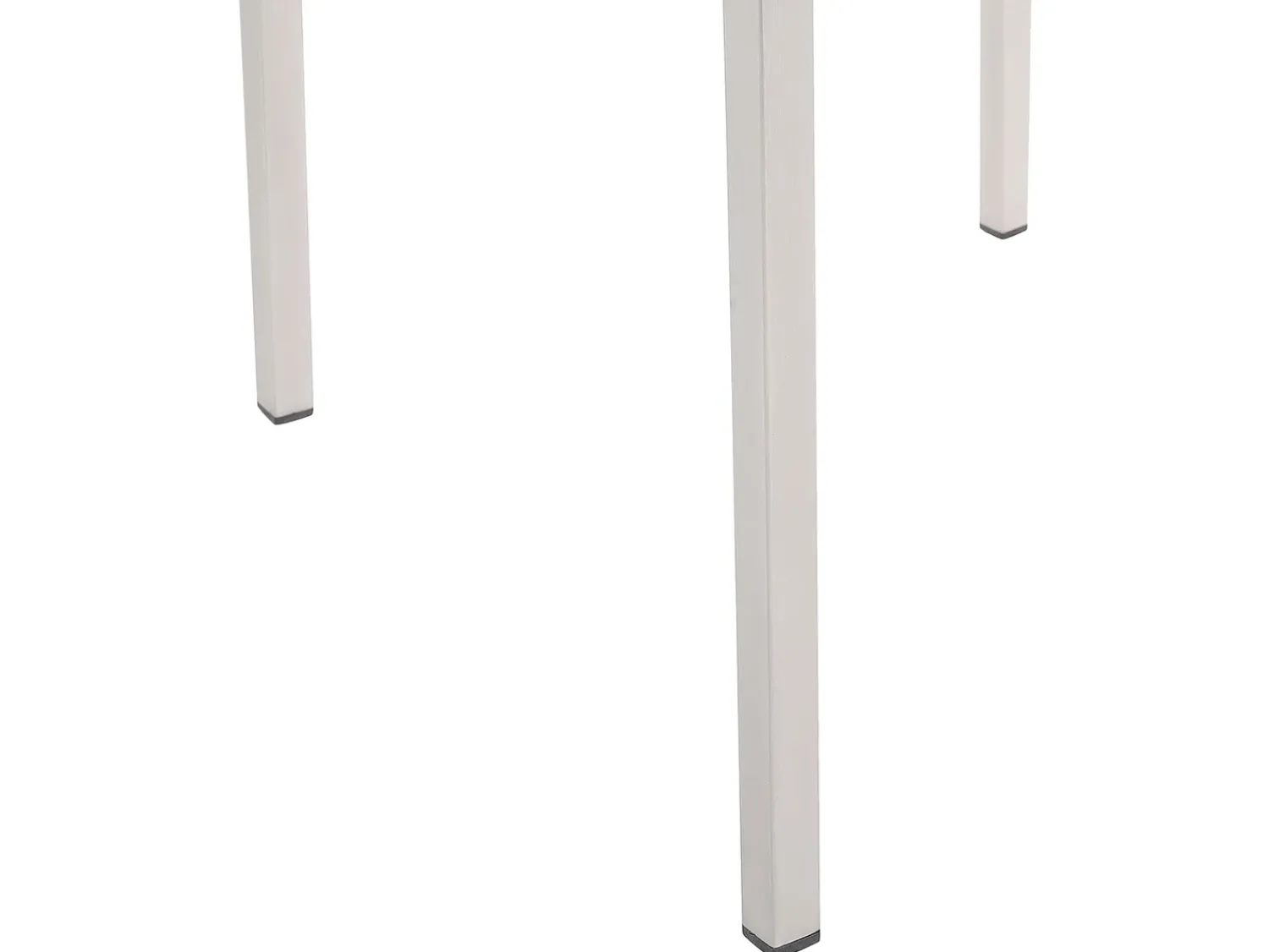 Online Beliani Set da pranzo da giardino 4 posti MALETTO/GROSSETO Metallo Effetto marmo Grigio/Nero Argento Grigio Nero