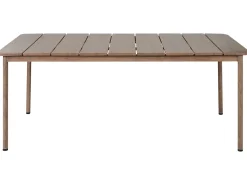 Discount Beliani Set da pranzo da giardino 6 posti FLAVIA con cuscini Metallo Tortora Beige Marrone