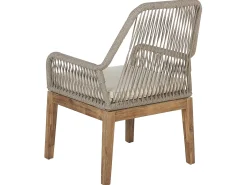 Online Beliani Set da pranzo da giardino 6 posti ORISTANO con cuscini Cemento Beige Beige Marrone Grigio