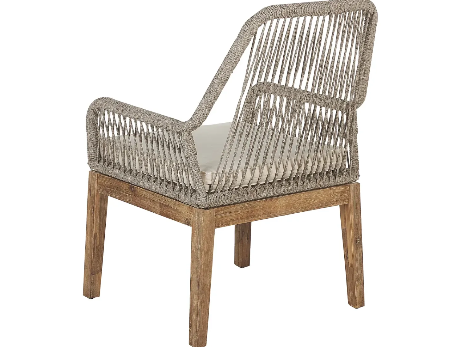 Online Beliani Set da pranzo da giardino 6 posti ORISTANO con cuscini Cemento Beige Beige Marrone Grigio