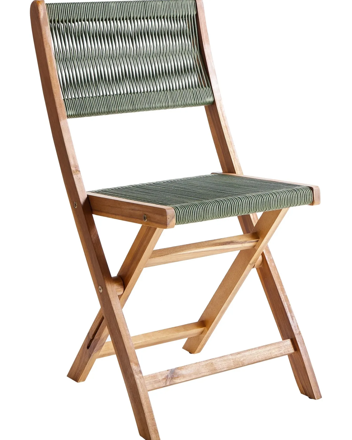 Beliani Set da pranzo da giardino 4 posti PROSSEDI Legno d'acacia Verde Marrone Verde