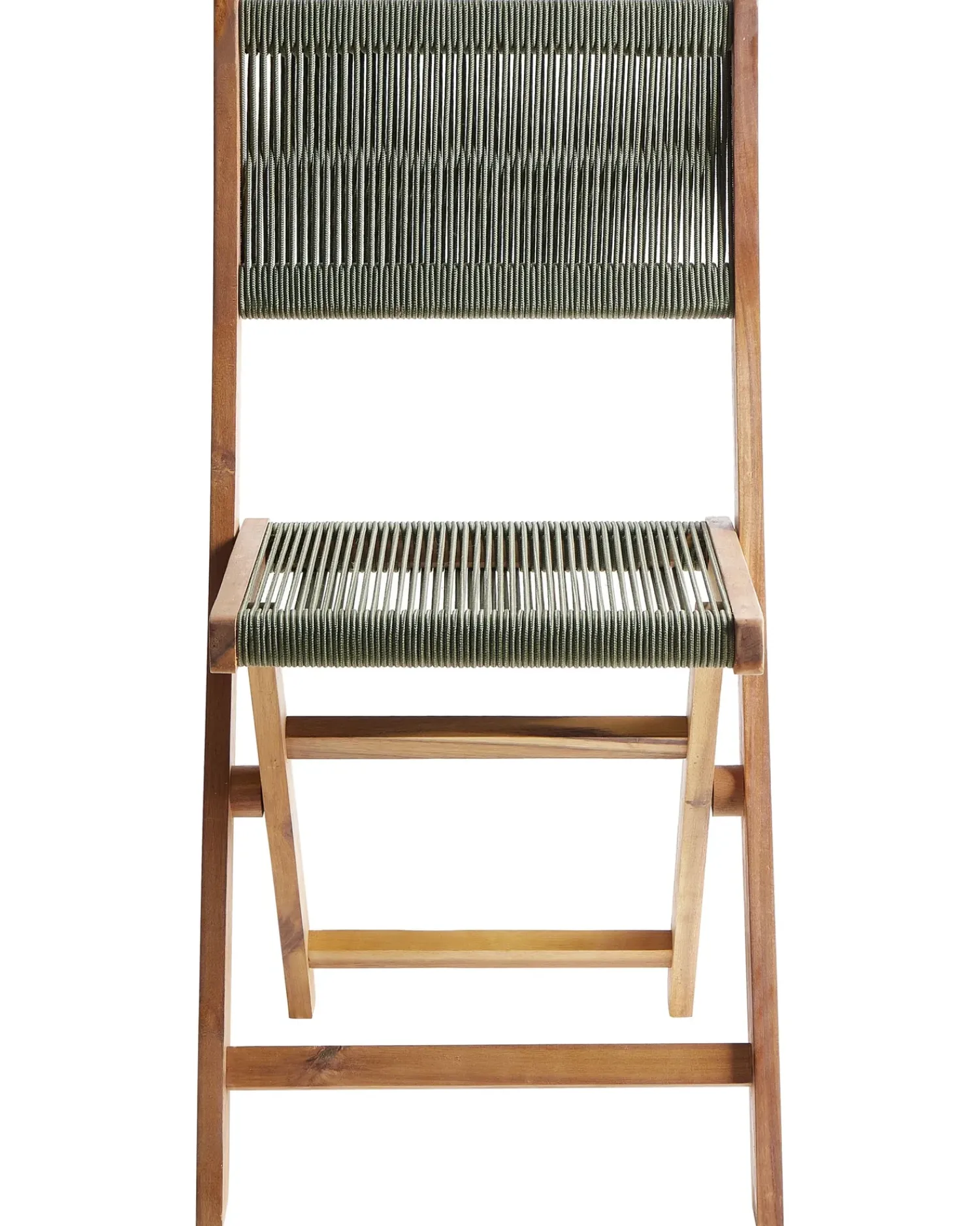 Beliani Set da pranzo da giardino 4 posti PROSSEDI Legno d'acacia Verde Marrone Verde