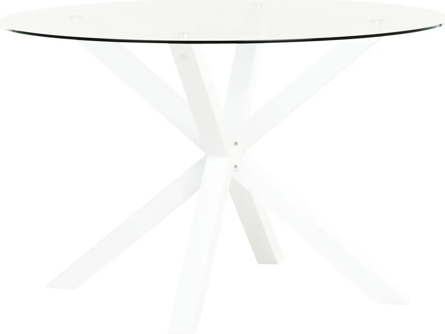 Online Beliani Set da pranzo da giardino 4 posti MALETTO/BUSSETO Metallo Bianco Bianco Grigio Marrone Trasparente