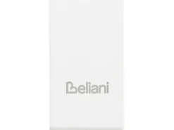 Online Beliani Set da pranzo da giardino 4 posti MALETTO/BUSSETO Metallo Bianco Bianco Grigio Marrone Trasparente