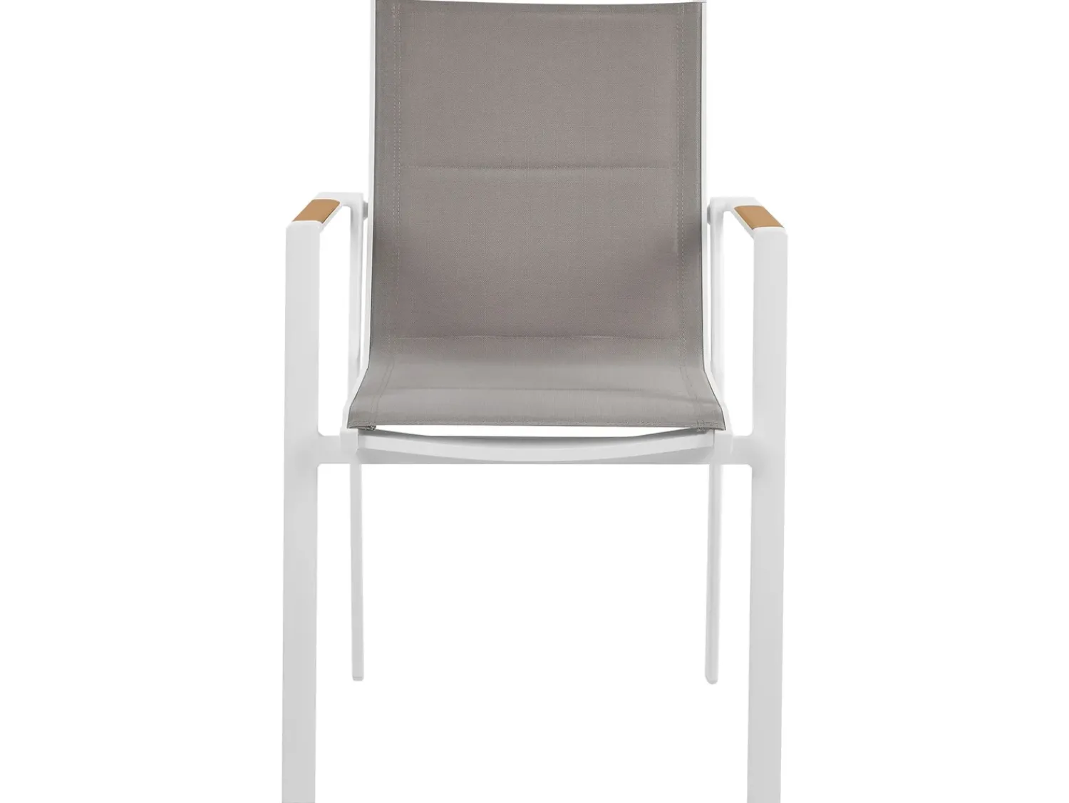 Online Beliani Set da pranzo da giardino 4 posti MALETTO/BUSSETO Metallo Bianco Bianco Grigio Marrone Trasparente