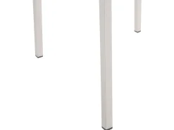 Beliani Set da pranzo da giardino 4 posti MALETTO/GROSSETO Acciaio inox Argento Argento Marrone Trasparente