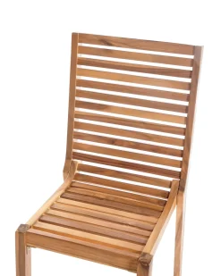 Hot Beliani Set da pranzo da giardino 8 posti OMBRIANO Legno di acacia certificato chiaro Marrone
