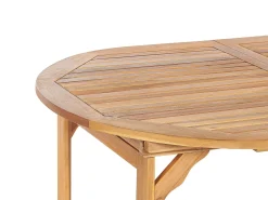 Sale Beliani Set da pranzo da giardino 8 posti MAUI PREMIUM Legno d'acacia Rosso Marrone Rosso