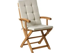 Hot Beliani Set da pranzo da giardino 8 posti MAUI PREMIUM Legno d'acacia Tortora Beige Marrone