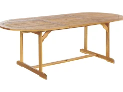 Outlet Beliani Set da pranzo da giardino 8 posti MAUI PREMIUM Legno d'acacia Grigio chiaro Grigio Marrone