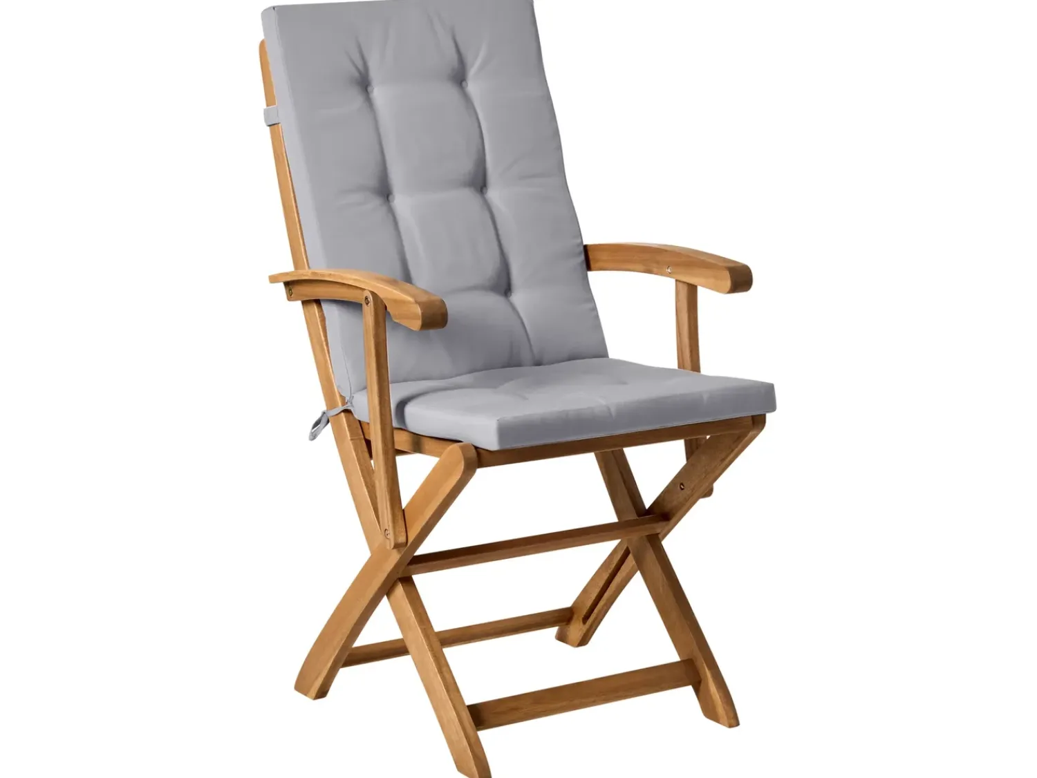 Outlet Beliani Set da pranzo da giardino 8 posti MAUI PREMIUM Legno d'acacia Grigio chiaro Grigio Marrone