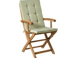 New Beliani Set da pranzo da giardino 8 posti MAUI PREMIUM Legno d'acacia Verde chiaro Marrone Verde
