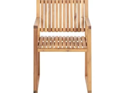 Hot Beliani Set da pranzo da giardino 8 posti SASSARI PREMIUM con cuscini Legno di acacia certificato Grigio chiaro Marrone Grigio