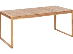 New Beliani Set da pranzo da giardino 8 posti SASSARI PREMIUM con cuscini Legno di acacia certificato Beige chiaro Beige Marrone