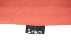 New Beliani Set da pranzo da giardino 6 posti JAVA PREMIUM Legno d'acacia Rosso Rosso Marrone