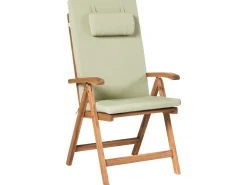 Best Beliani Set da pranzo da giardino 6 posti JAVA PREMIUM Legno d'acacia Verde Verde Marrone