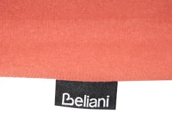 Hot Beliani Set da pranzo da giardino 6 posti AMANTEA PREMIUM Legno d'acacia Rosso Rosso Marrone