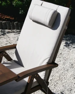 Hot Beliani Set da pranzo da giardino 6 posti AMANTEA PREMIUM Legno d'acacia Beige chiaro Beige Marrone