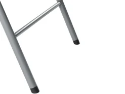 New Beliani Set da pranzo da giardino 4 posti CUGNOLI Pieghevole Bianco Bianco Argento