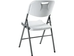 Discount Beliani Set da pranzo da giardino 6 posti CUGNOLI Pieghevole Bianco Bianco Argento